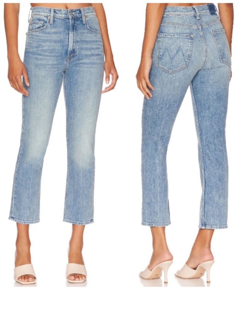 MOTHER High Waisted Rider Ankle Jean, Size 26 - Salt of the Earth Wash - Picture 1 of 14